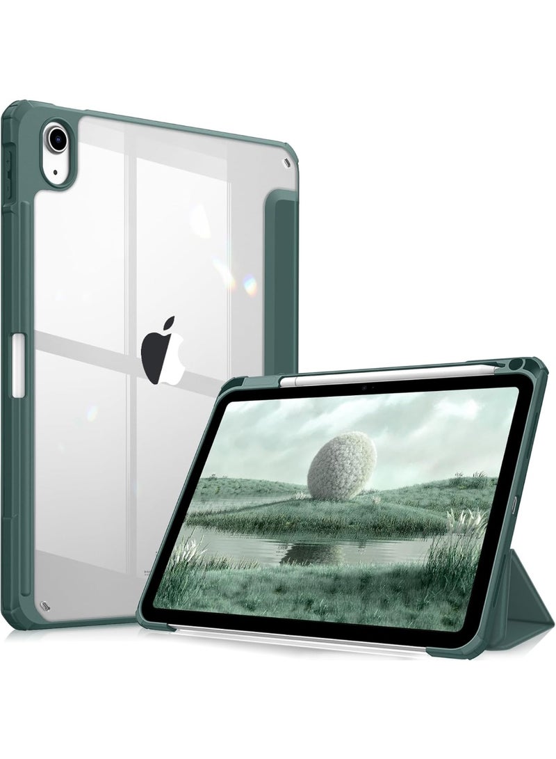 Fekra Cover for iPad A16 11th Generation 11 Inch 2025, iPad 10th Generation 2022 10.9 Inch with Pen Holder, Slim Case with Transparent, Auto Wake/Sleep Function, Transparent - Image 1